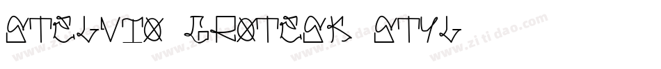 Stelvio Grotesk Styl字体转换
